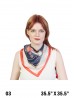 Vintage Style Carriage Print Fashion Square Scarf